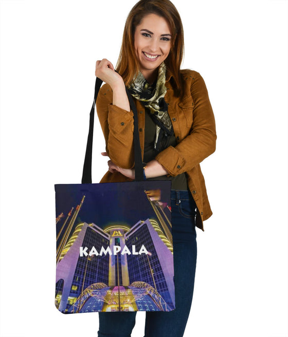 Kampala | Africa | Night | Skyline | Tote Bags