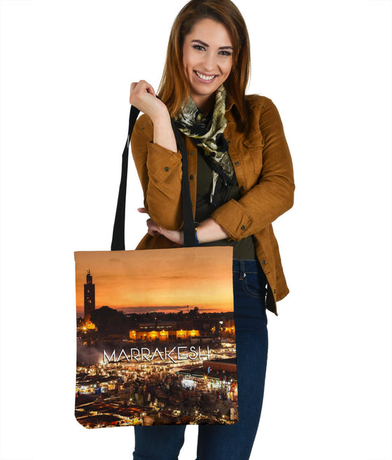 MARRAKESH | AFRICA | NIGHT | SKYLINE | TOTE BAG