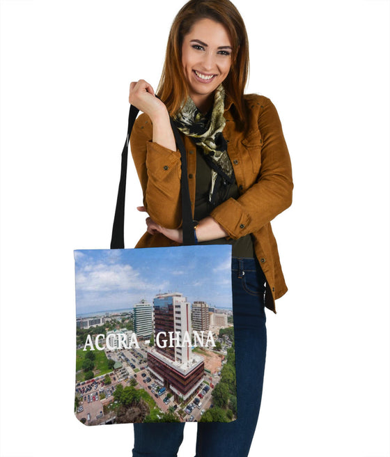 Accra | Africa | Day Skyline | Tote Bags