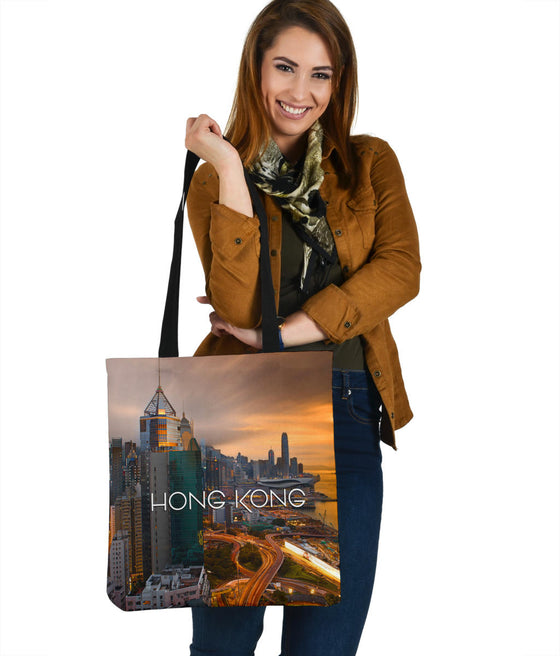 HONG KONG | ASIA | NIGHT | SKYLINE | Tote bag