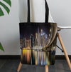 Dubai City | Asia| Skyline | Night| Tote Bag