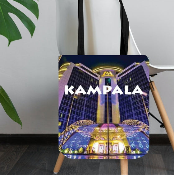 Kampala | Africa | Night | Skyline | Tote Bags