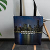 New York City USA  | North America | Night Skyline | Tote Bag