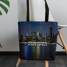  New York City USA  | North America | Night Skyline | Tote Bag