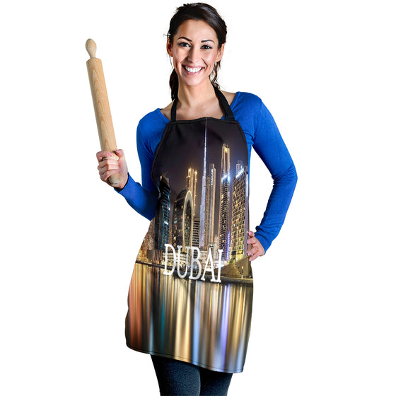 Dubai | Asia | Night | Skyline | Women's Apron