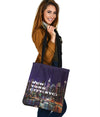 New York City  USA | North America | Night Skyline | Tote Bag