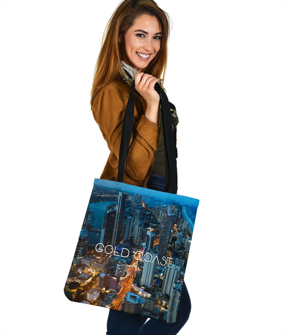 GOLD COAST  | AUSTRALIA | NIGHT | SKYLINE | TOTE BAGS