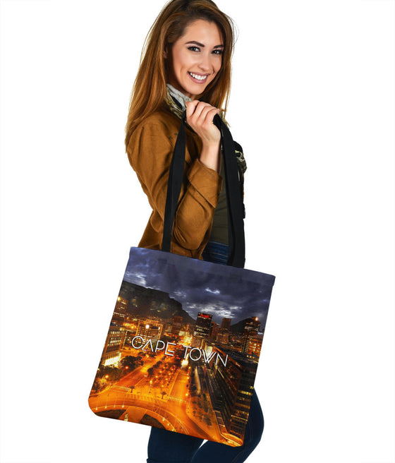 CAPE TOWN | AFRICA | NIGHT | SKYLINE | TOTE BAG