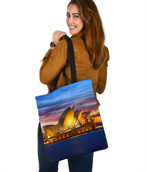 SYDNEY | AUSTRALIA | NIGHT | SKYLINE | TOTE BAG