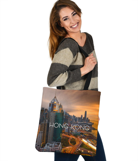 HONG KONG | ASIA | NIGHT | SKYLINE | Tote bag