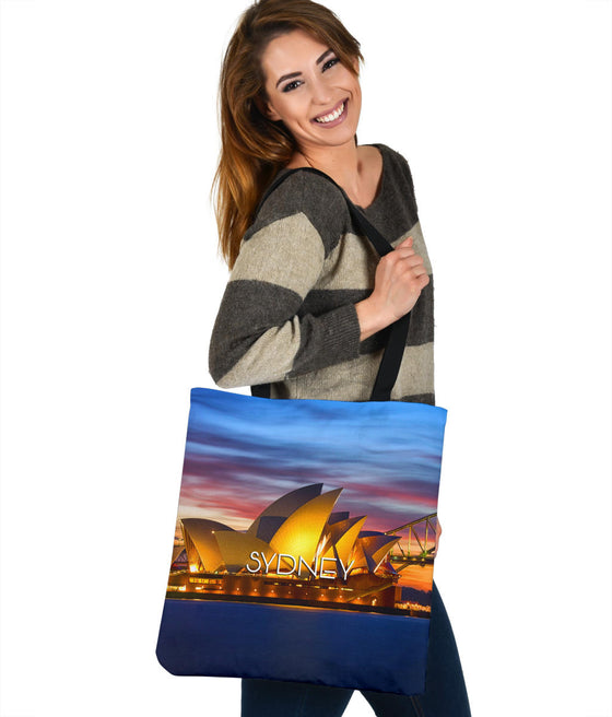 SYDNEY | AUSTRALIA | NIGHT | SKYLINE | TOTE BAG