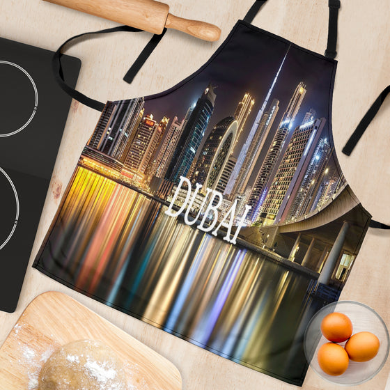 Dubai | Asia | Night | Skyline | Women's Apron