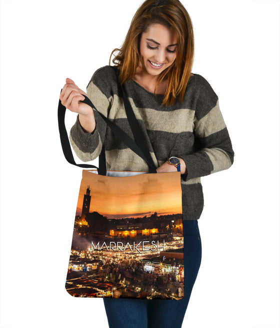 MARRAKESH | AFRICA | NIGHT | SKYLINE | TOTE BAG