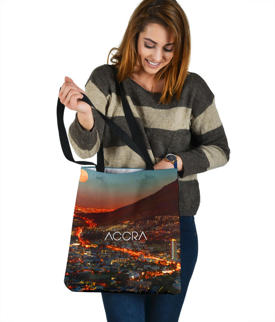 ACCRA | AFRICA | NIGHT | SKYLINE | TOTE BAG