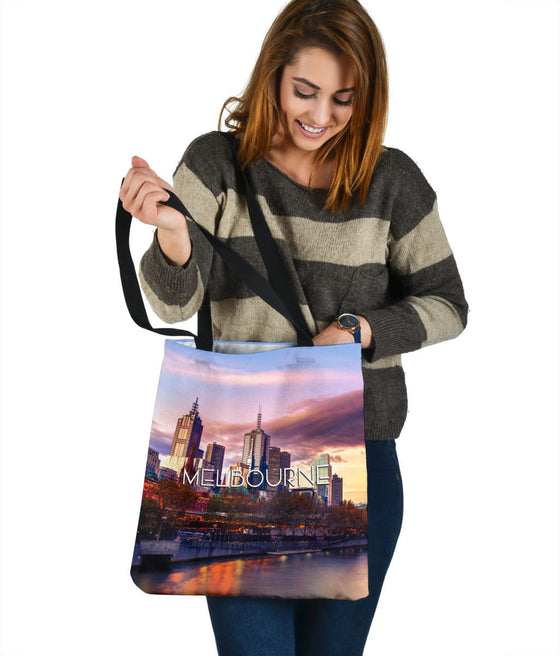 MELBOURNE | AUSTRALIA | NIGHT | SKYLINE | TOTE BAG