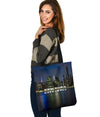 New York City USA  | North America | Night Skyline | Tote Bag