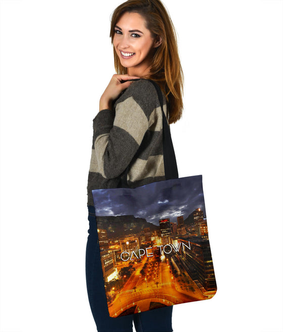 CAPE TOWN | AFRICA | NIGHT | SKYLINE | TOTE BAG