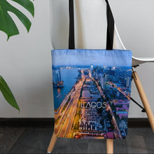  LAGOS | AFRICA | NIGHT | SKYLINE | TOTE BAG