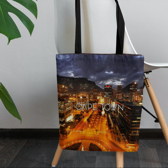 CAPE TOWN | AFRICA | NIGHT | SKYLINE | TOTE BAG